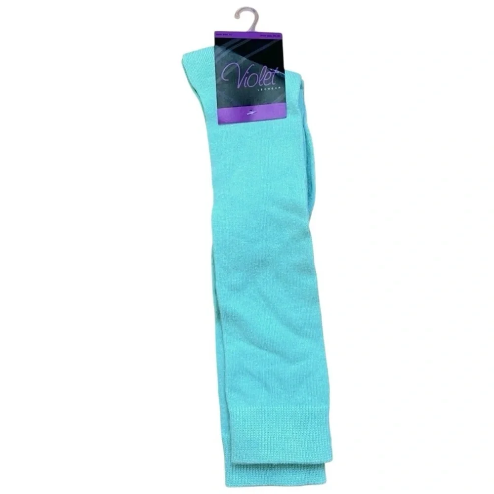 4/$25 Mint Green Knee High Socks Girls Size 10 New With Tags